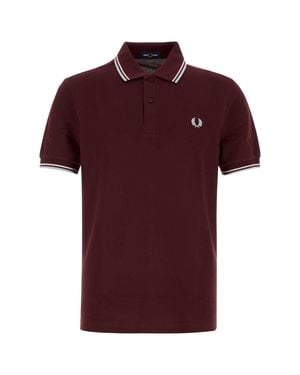Fred Perry Piquet Polo Shirt - Red