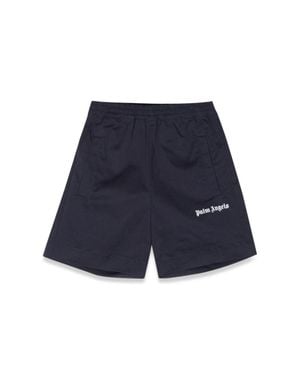 Palm Angels Logo Shorts - Blue