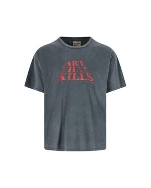 GALLERY DEPT. Washed Vintage Cotton T-Shirt - Blue