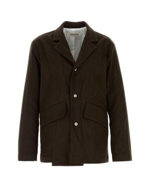 NAMACHEKO Cotton Moleskin Blazer - Black