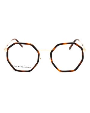 Marc Jacobs Metal Round Eyeglasses - Brown