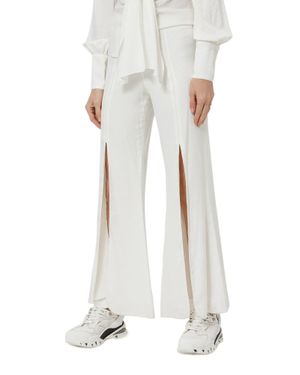 Alexis Elegant Mini Pants With Stylish Details - White