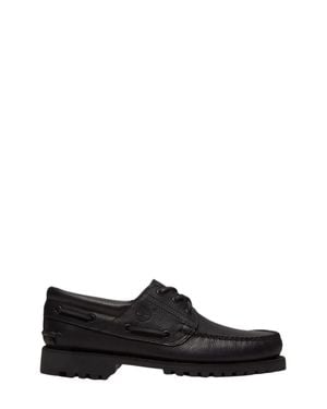 Timberland 100% Leather Flat Shoes - Black