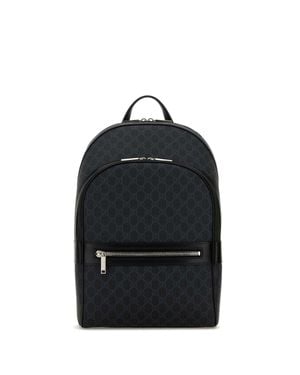 Gucci Medium Backpack Gg Supreme - Black