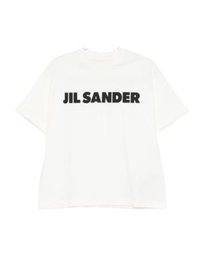 Jil Sander Logo Cotton T-Shirt - White