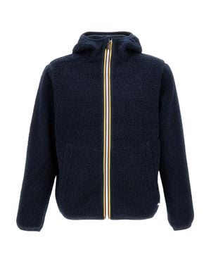 K-Way Water-Resistant 100% Polyester Coat - Blue