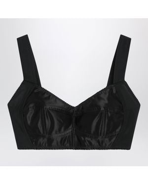 Dolce & Gabbana Dolce&Gabbana Satin Bustier Top - Black