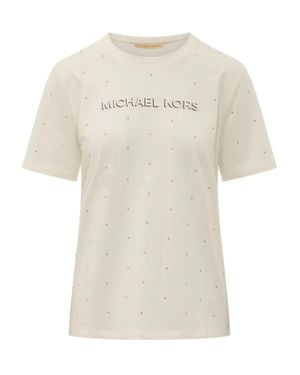 MICHAEL Michael Kors Classic Mk Stud T-Shirt - White