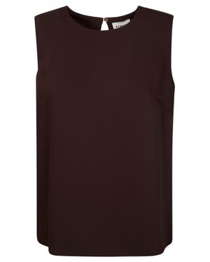 P.A.R.O.S.H. Sleeveless Blouse - Brown