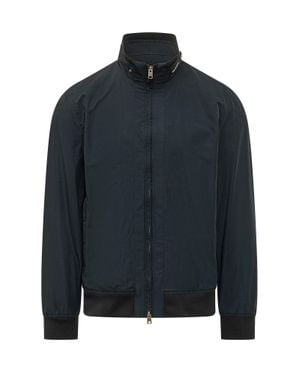 Woolrich Elevated Bomber Jacket With Neck Zip - Blue