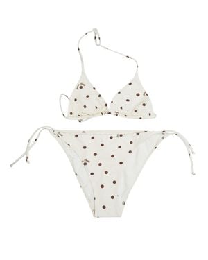 MC2 Saint Barth Holly Coriandol Pois Mini Beachwear - White