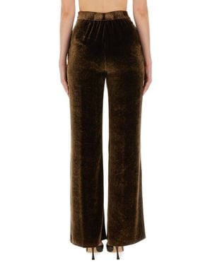 Etro Pants With High Waist And Wide Leg - Black