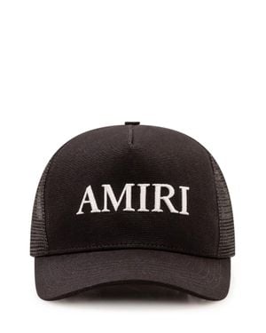 Amiri Logo Trucker Hat - Black