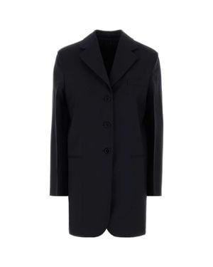 Jil Sander Midnight Wool-Blend Blazer - Black