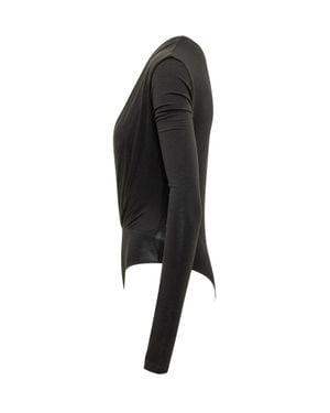 ANDAMANE Deep V Bodysuit - Black