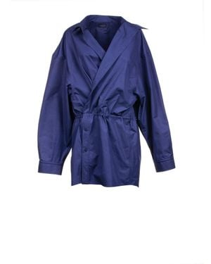 Balenciaga Shirt Mini Dress - Blue