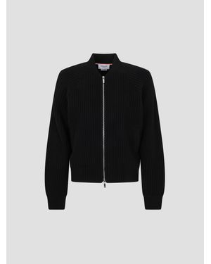 Thom Browne Raglan Bomber Jacket - Black