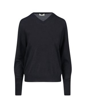Ma'ry'ya Virgin Wool, Silk & Cashmere Sweater - Blue