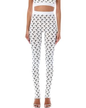 Marine Serre All-Over Moon Print Leggings - Multicolor