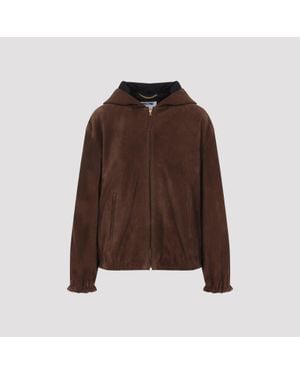 Moschino Suede Jacket - Brown