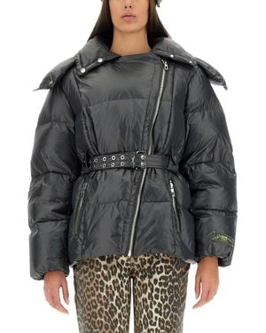 Ganni Nylon Puffy Jacket - Black