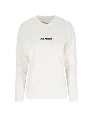 Jil Sander Lightweight 100% Cotton T-Shirt For - White