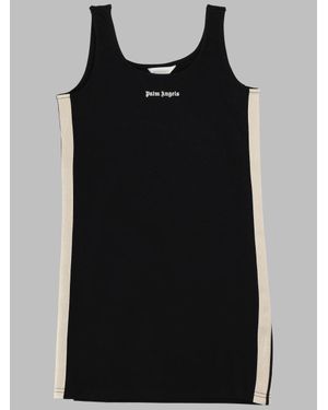 Palm Angels Mini Track Dress For Girls - Black