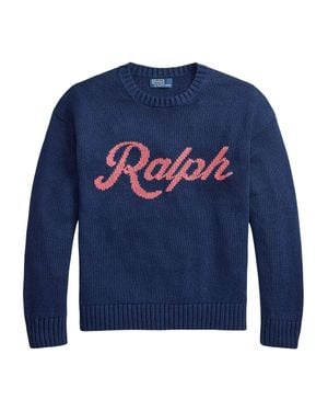 Ralph Lauren Graphic Crewneck Sweater - Blue