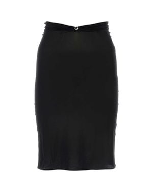 Coperni Midi Skirt Triangle - Black