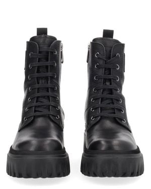 Hogan Combat Boots H700 For - Black
