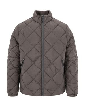 Hiking Patrol Quilted Down Puffer Jacket - Gray
