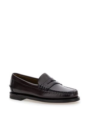 Sebago Round Toe Slip-On Flats For - Black