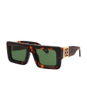 Off-White c/o Virgil Abloh Sunglasses Square Full Rim, Frame And Lens Oeri049Leonardo1605 - Green