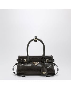 Prada Mini Bonnie Leather Handbag - Black