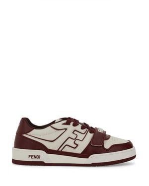 Fendi 'Match' Low-Top Sneakers - Brown
