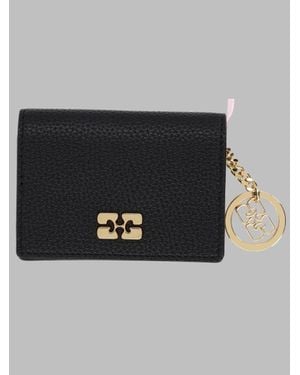 Ganni Eco-Friendly Mini Wallet - Black