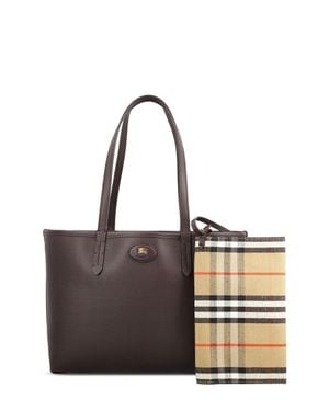 Burberry Ll Sm Reversible Tote C&L - Natural