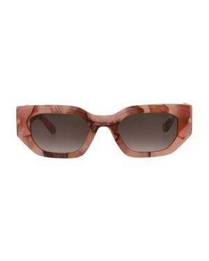 Philipp Plein Stylish Square/Rectangle Sunglasses - Brown