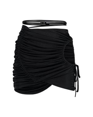 ANDREADAMO Draped Skirt - Black