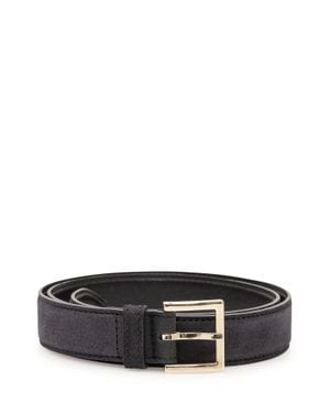 Orciani Ornate Buckle Belt - Black