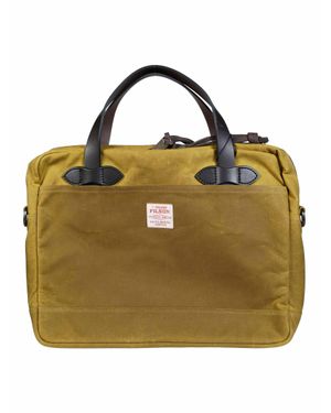 Filson Oil-Finish Tin Cloth Compact Briefcase - Metallic