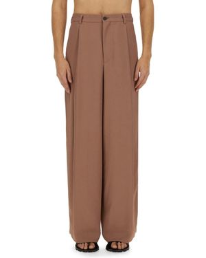 Dries Van Noten Wide Pants - Brown