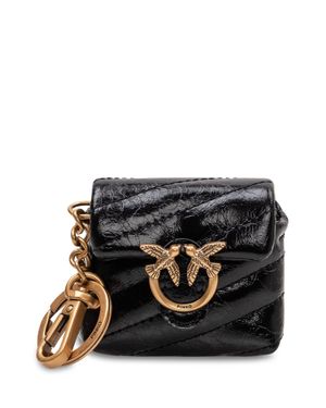Pinko Mini Airpods Case With Chain - Black