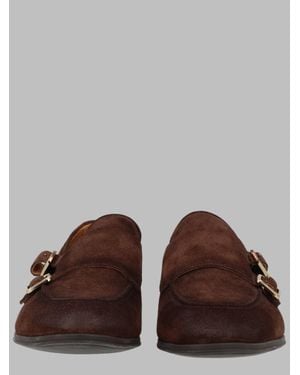 Corvari Leather Loafers - Brown