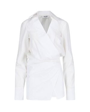 The Attico Shirt Dress - White