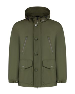 Woolrich Solid Hood Jackets - Green