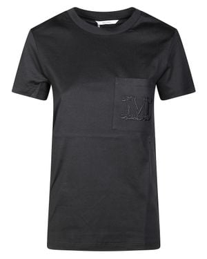 Max Mara Chic Short Sleeve Pocket T-Shirt - Black