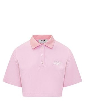 MSGM Polo Shirt - Pink