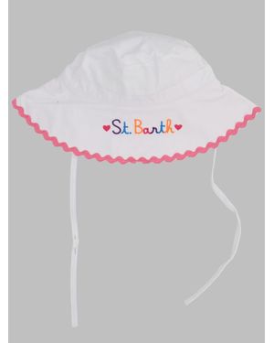 MC2 Saint Barth Dottand Kids Cotton Bucket Hat - Pink
