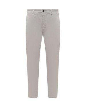 Department 5 Trendy Pants With Unique Print - Gray